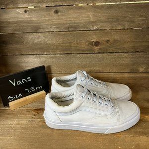 Womens Vans Old Skool Triple Baby Blue Skateboarding Sneakers Shoes Size 7.5 M